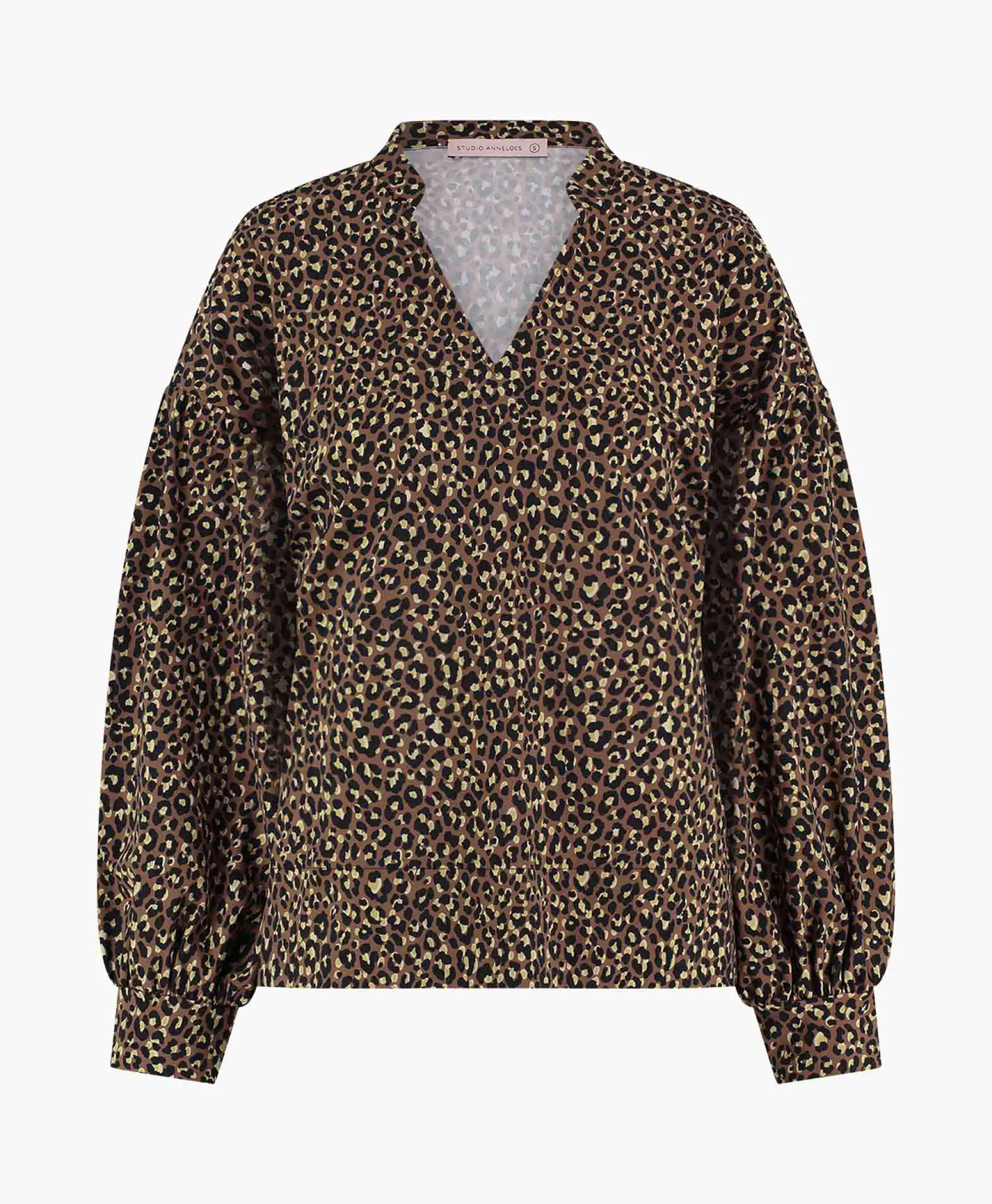 Studio Anneloes Top Julia Leopard Bruin*Dames T-Shirts & Tops