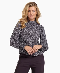 Studio Anneloes Top Lysanne Wallpaper Bruin*Dames T-Shirts & Tops