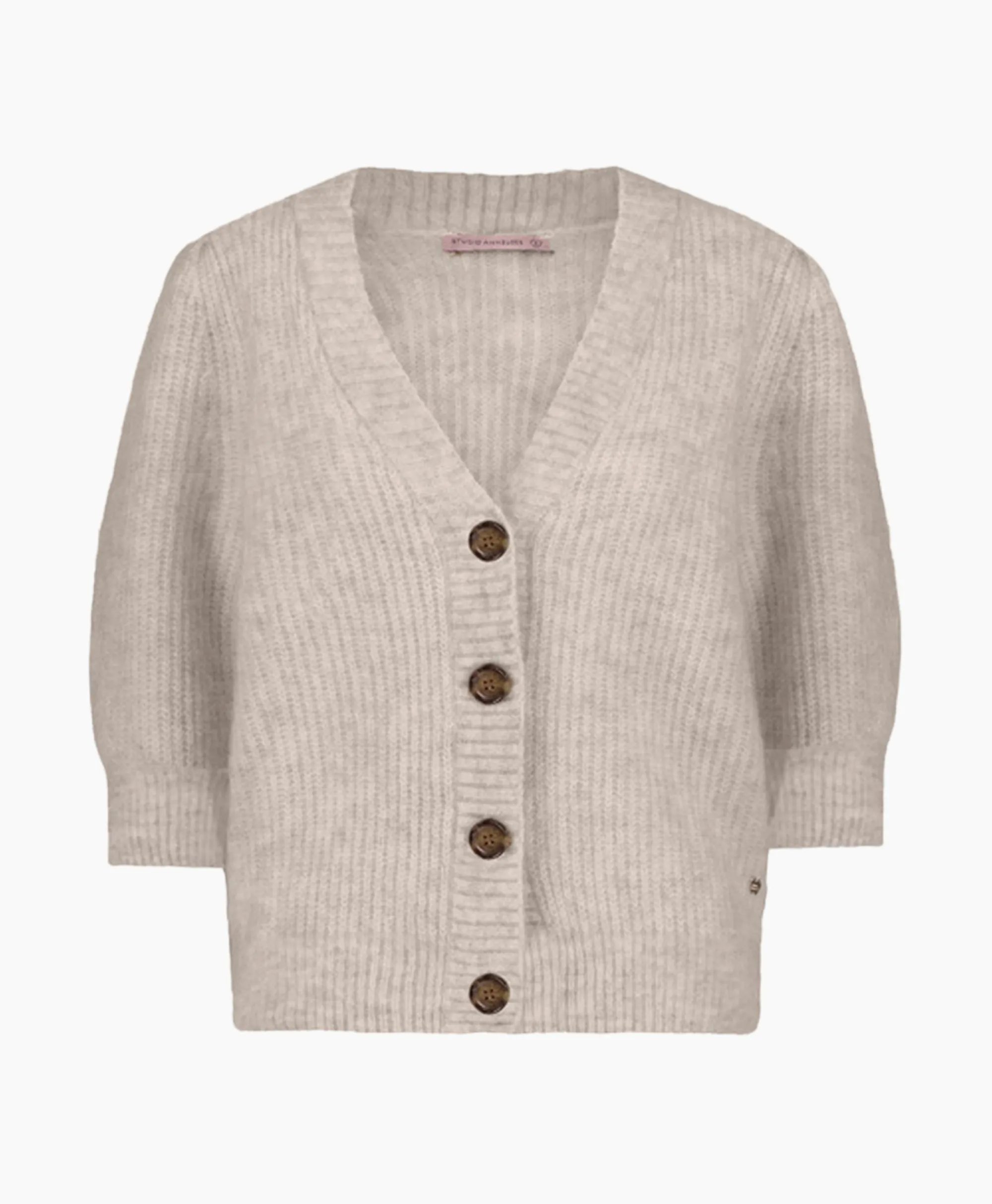 Studio Anneloes Vest Mandy Mohair Cardigan Zand*Dames Vesten