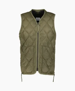 Taion Bodywarmer Military V Neck Olijf*Heren Jassen