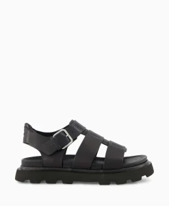 Ugg Sandaal Zonder Hak Capitelle Strap Zwart*Dames Sandalen