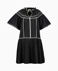 Ulla Johnson Mini Jurk Desi Zwart*Dames Jurken