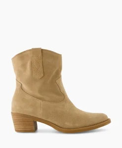 Unisa Enkellaars Gwen_Bs Beige*Dames Laarzen