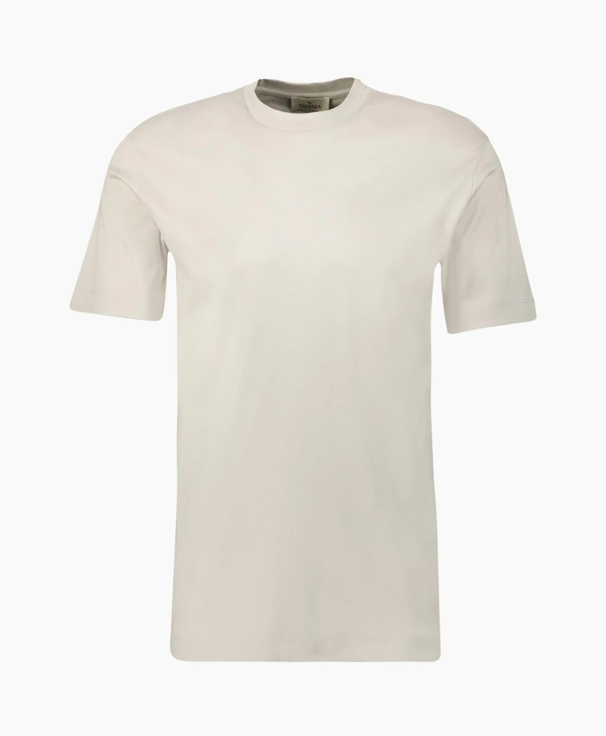 Valenza T-Shirt Interlock Supima Grijs*Heren T-Shirts