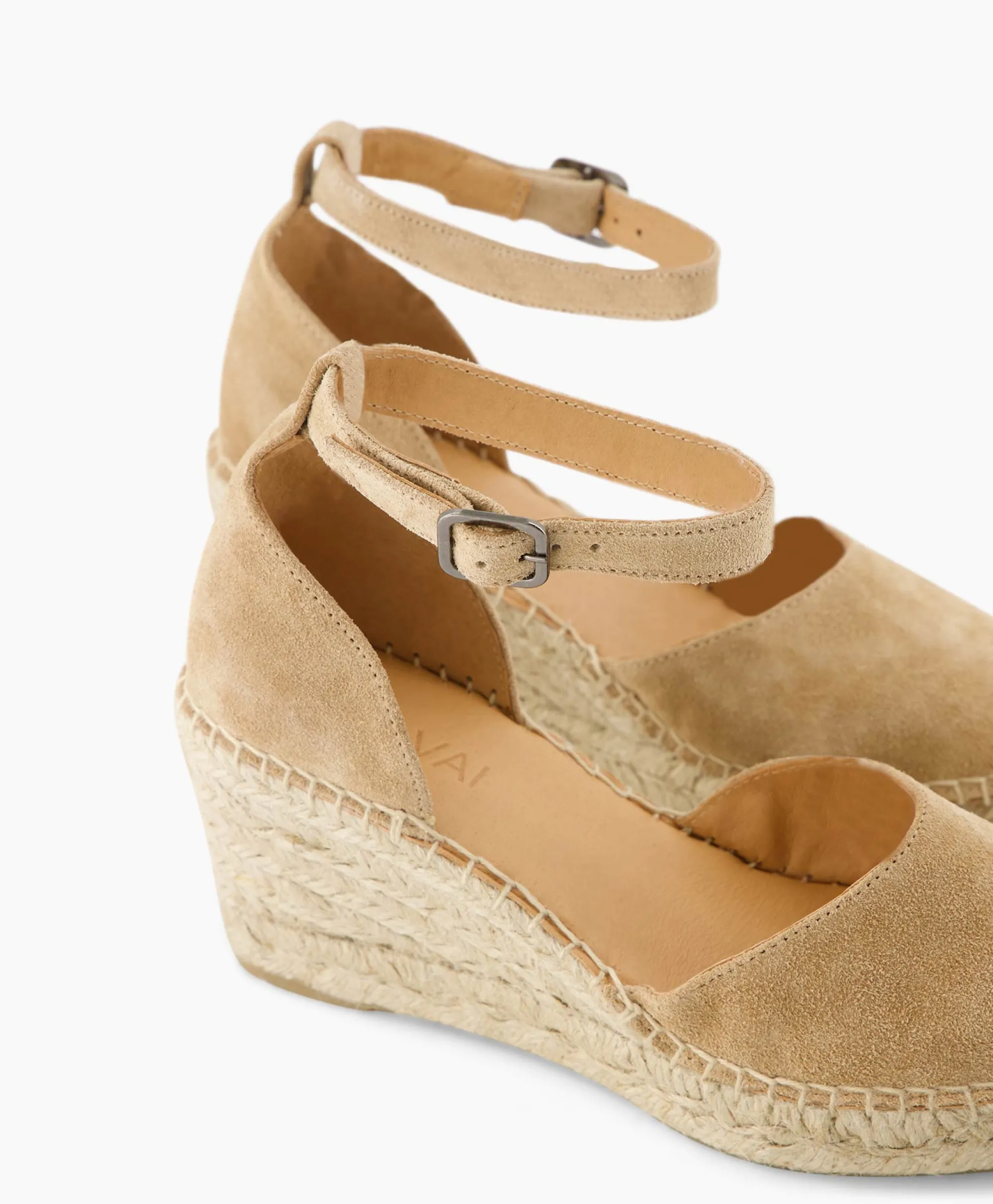 Via Vai Espadrille Flora Braid Beige*Dames Instappers