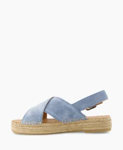Via Vai Espadrille Mondi Sun Blauw*Dames Instappers