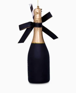 Vondels Kerstbal Champagne Fles Zwart*Lifestyle Lifestyle