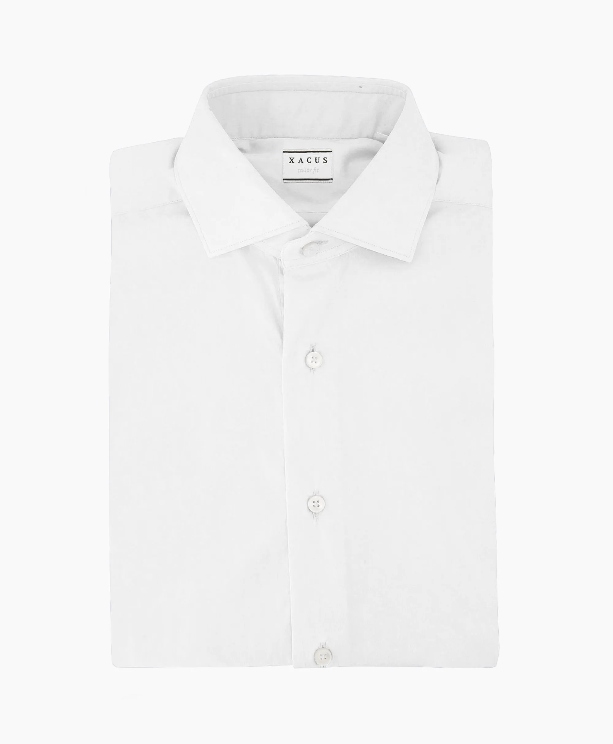 Xacus Tailor Fit Shirt Wit*Heren Overhemden