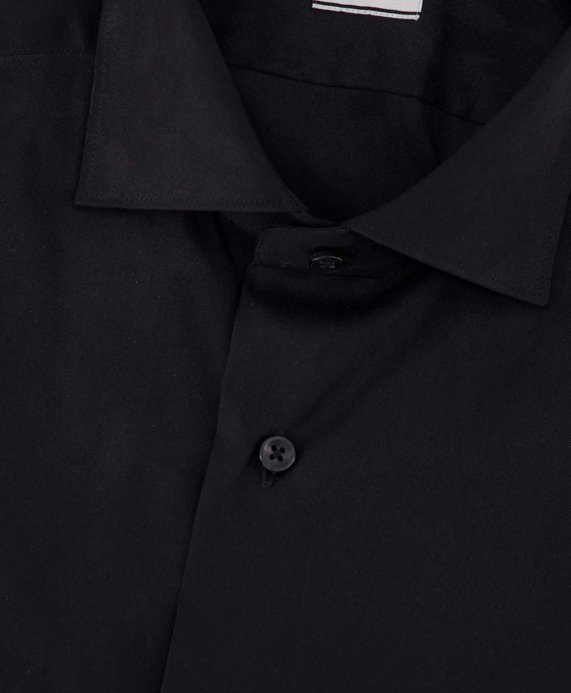 Xacus Tailor Fit Shirt Zwart*Heren Overhemden