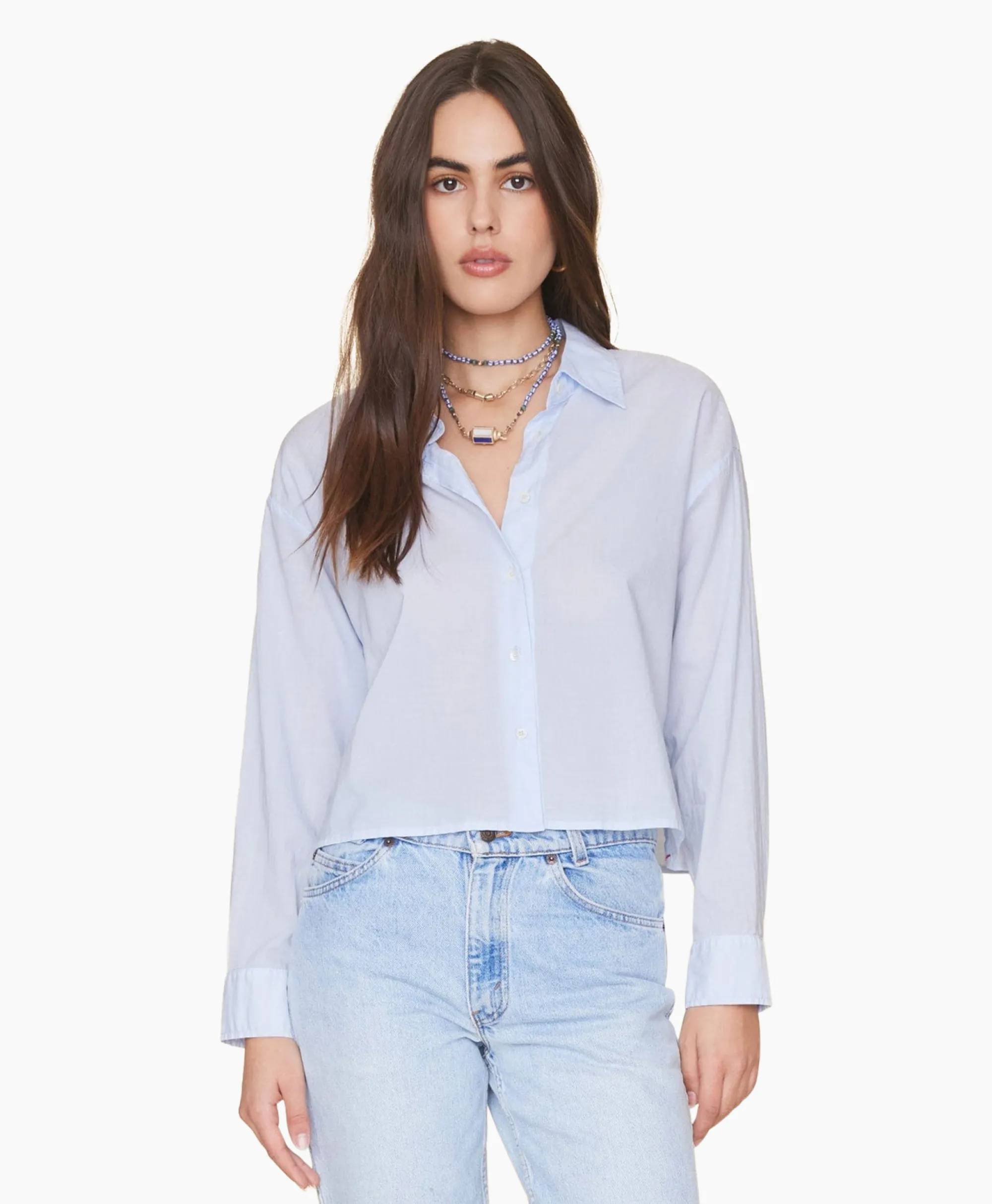 Xirena Blouse Dawson Licht Blauw*Dames Blouses