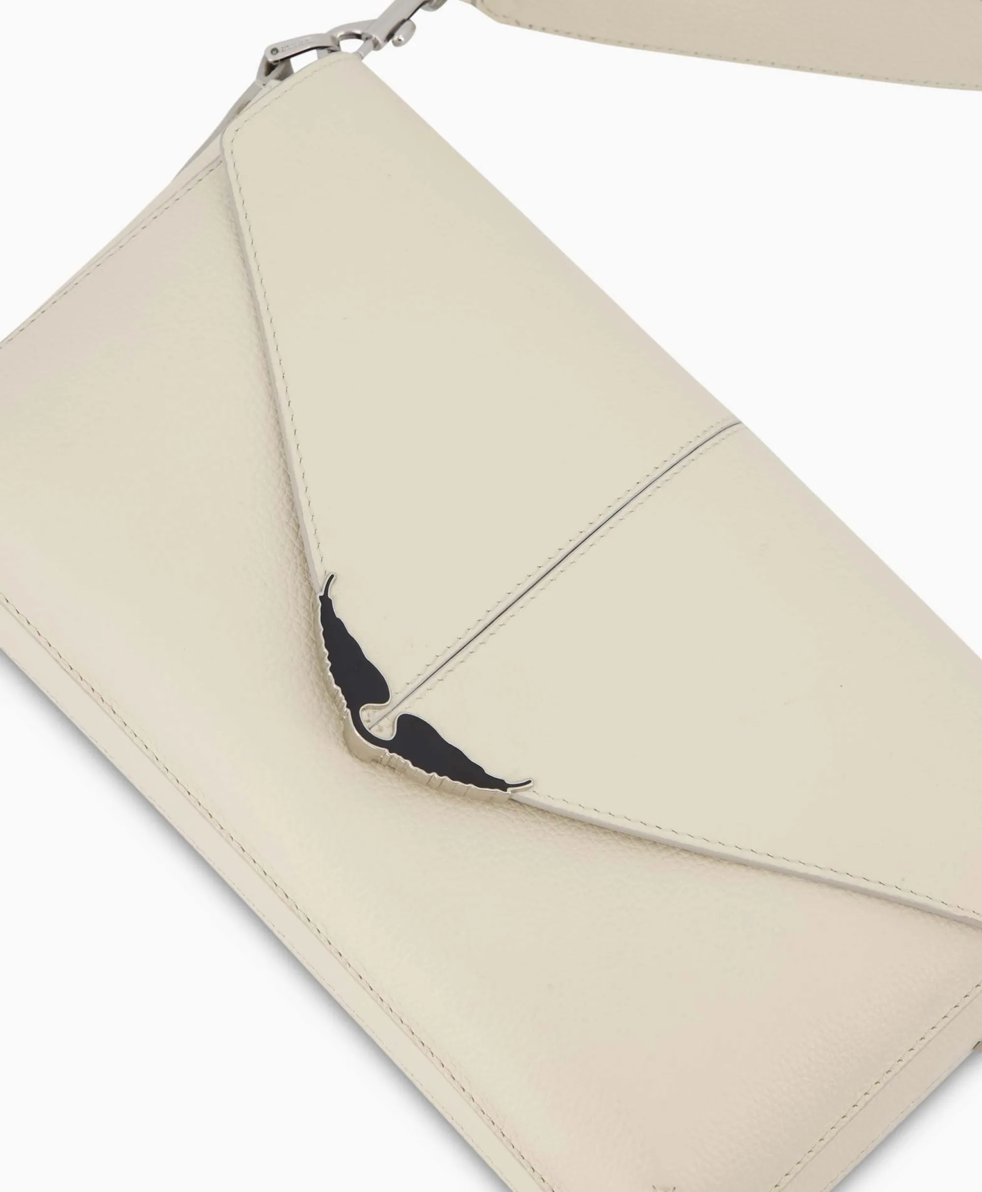 Zadig & Voltaire Zadig & Voltaire Crossbody Tas Borderline Daily Grained Leath Ecru*Dames Tassen