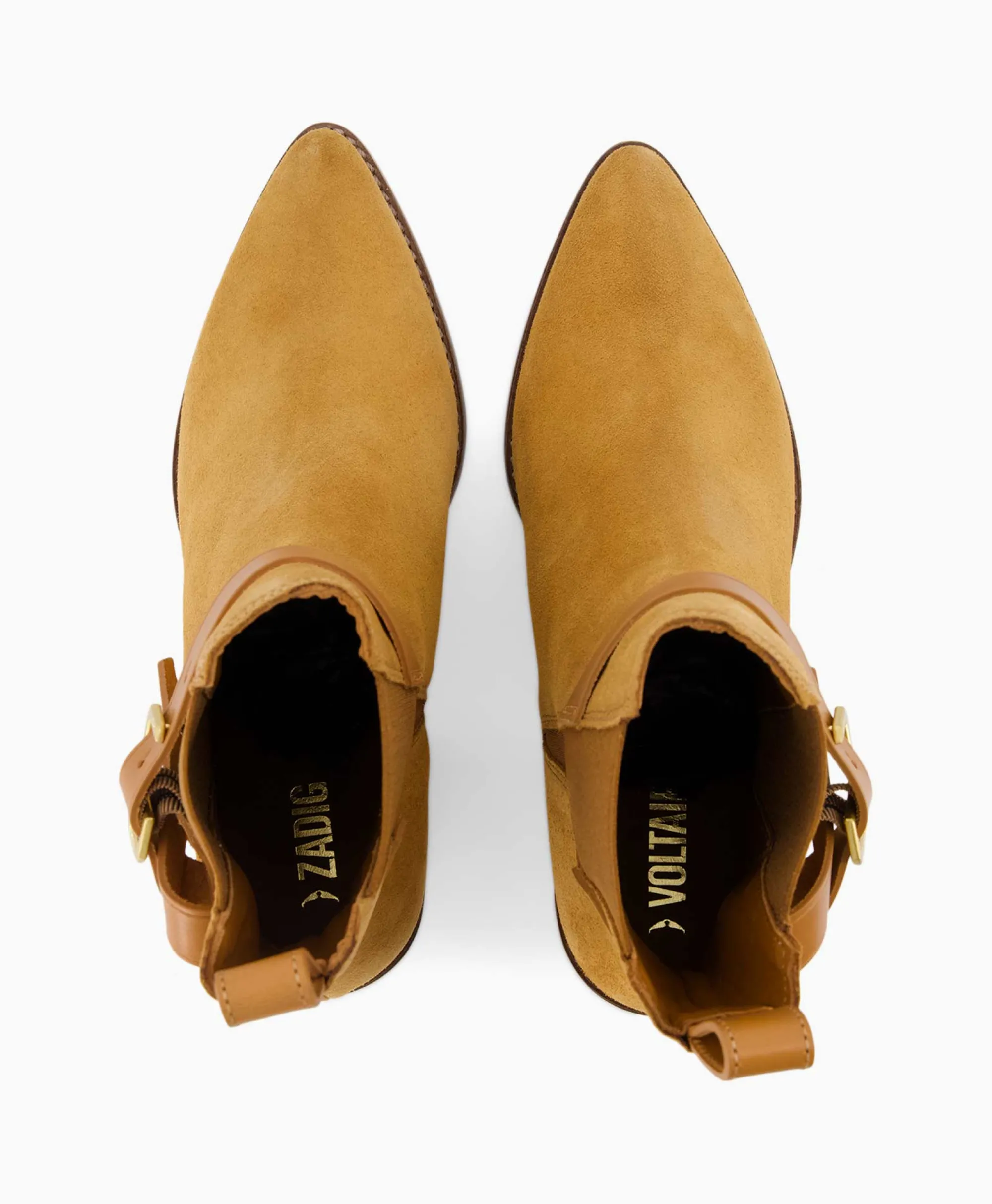 Zadig & Voltaire Zadig & Voltaire Enkellaars Tyler Cecilia Suede Bruin*Dames Laarzen